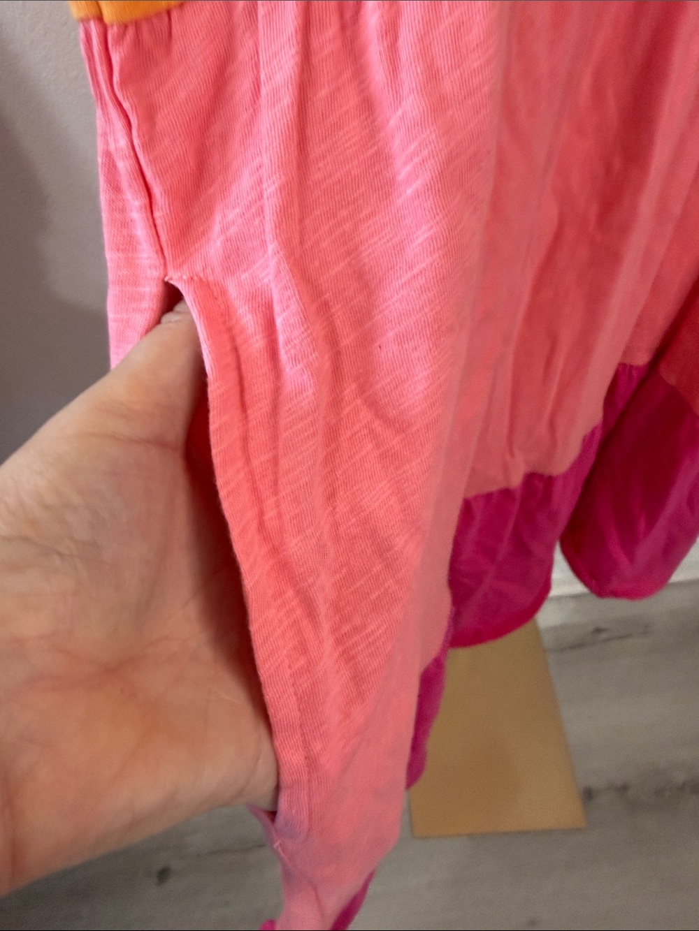 Colorblock Sleeveless Tiered Midi Dress - Orange + Pink- 4X- NWT - Picture 6 of 6
